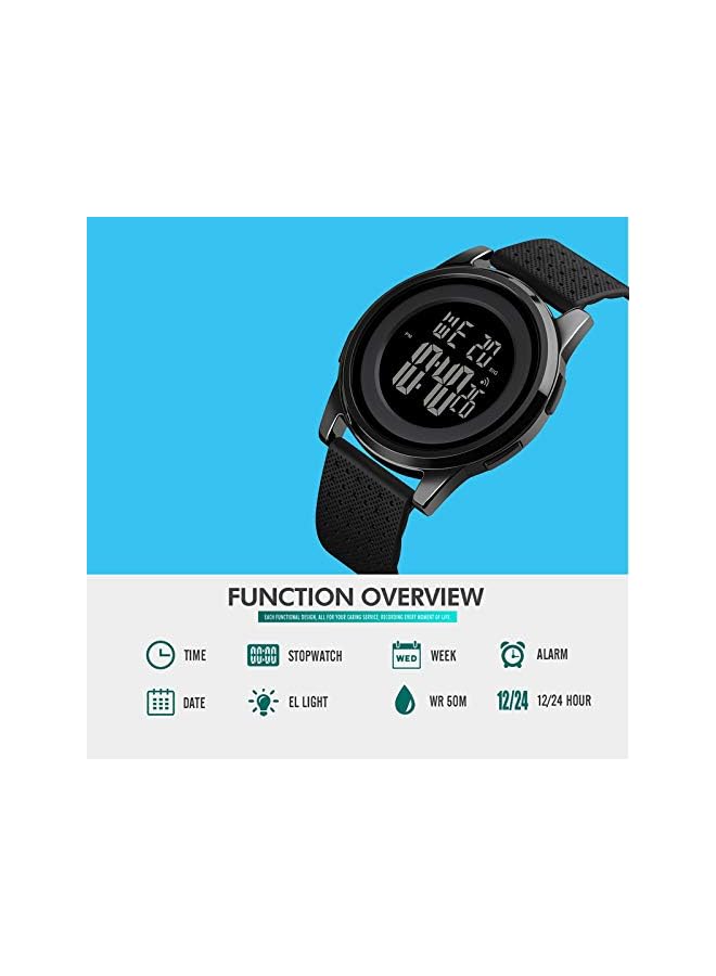 Mens Watch Ultra-Thin Digital Sports Watch Waterproof Stainless Steel Fashion Wrist Watch for Men Women - Image 2